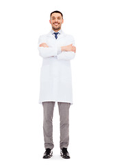 Image showing smiling male doctor in white coat