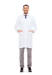 Image showing smiling male doctor in white coat