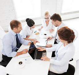 Image showing business team having meeting in office