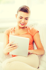 Image showing woman with tablet pc