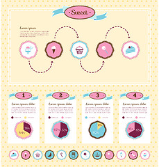 Image showing Food Infographic Template.