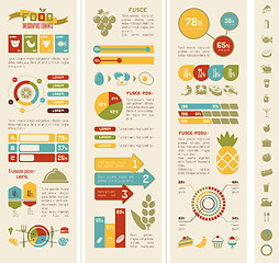 Image showing Food Infographic Template.