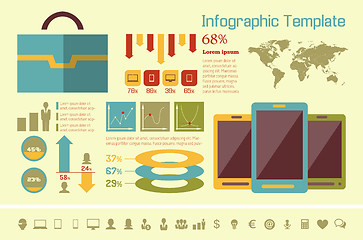 Image showing IT Industry Infographic Elements