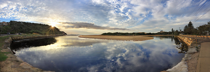 Image showing Narrabeen landscape Panorama