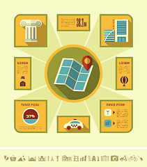 Image showing Travel Infographic Template.