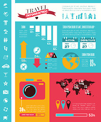 Image showing Travel Infographic Template.