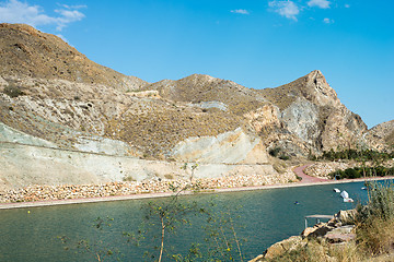 Image showing View on the Cuevas del Almanzora reservoir