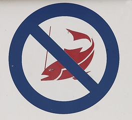 Image showing No fishing