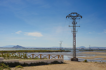 Image showing High voltage pole