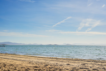 Image showing Mar Menor sea with sandy beach