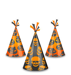 Image showing Halloween party hats isolated on white background