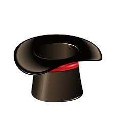 Image showing Magic cylinder hat isolated on white background