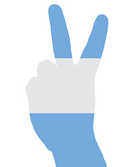 Image showing Argentinian finger signal