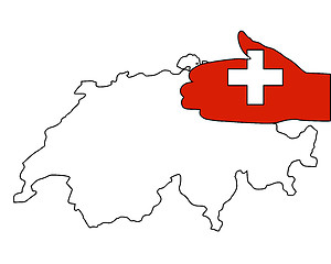 Image showing Welcome to Switzerland 