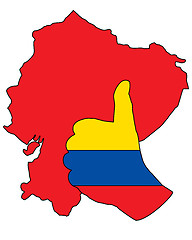 Image showing Ecuador hand signal