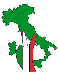 Image showing Italy hand signal