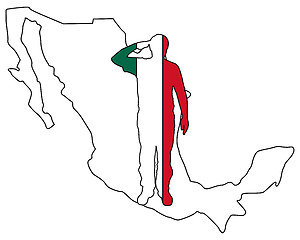 Image showing Mexican salute