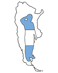 Image showing Argentinian salute