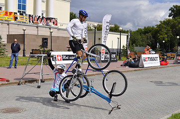 Image showing Timur Ibragimov and Mikhail Sukhanov's performance, champions of