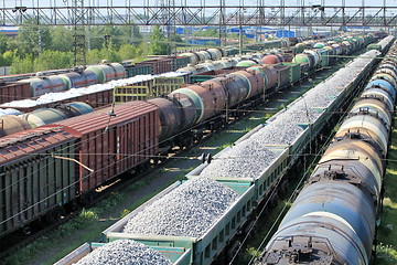 Image showing train yard full