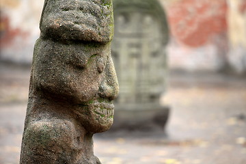 Image showing stone Aztec gods