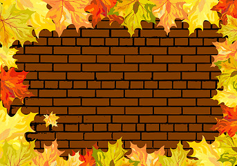 Image showing Autumn maple background