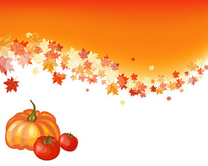 Image showing Autumn maple background