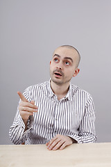 Image showing Man at desk