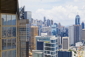 Image showing Modern Buildings in Hong Kong finance district