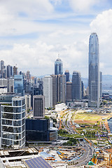 Image showing Modern Buildings in Hong Kong finance district