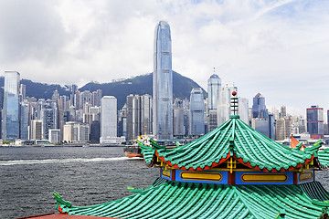 Image showing Modern Buildings in Hong Kong finance district