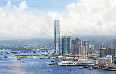 Image showing Modern Buildings in Hong Kong finance district