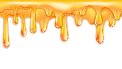 Image showing Sweet yellow honey drips seamless patterns