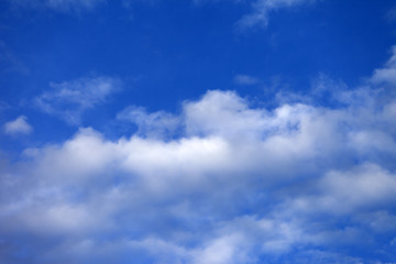 Image showing Blue sky with clouds at nice summer day