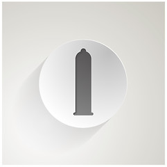 Image showing Vector icon for condom