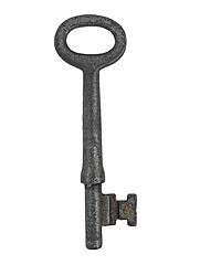 Image showing vintage cabinet lock key