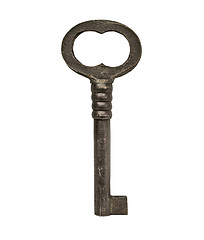 Image showing vintage cabinet lock key