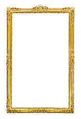 Image showing vintage golden frame