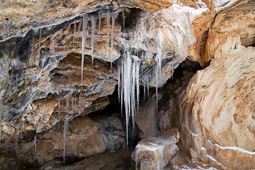 Image showing Ice in the Jemez River