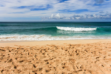 Image showing Down at the beach