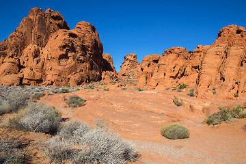 Image showing At the Valley of Fire State Park in Nevada