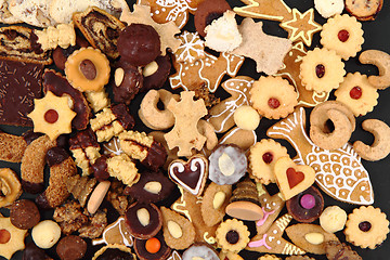 Image showing christmas desserts and cookies from czech republic 