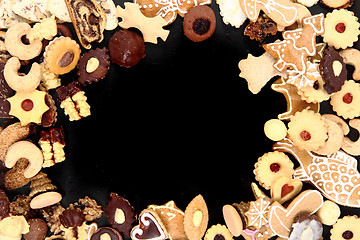 Image showing christmas desserts and cookies from czech republic 