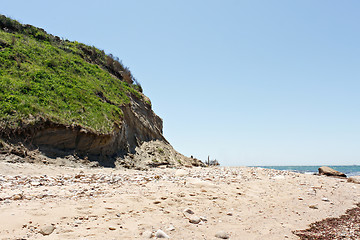 Image showing Block Island Beach Cliff