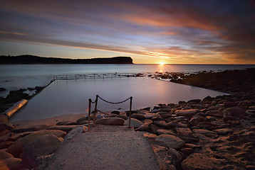 Image showing Macmasters Beach sunrise