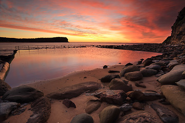 Image showing Sunrise at Macmasters Beach Central Coast, Australia