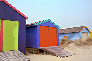 Image showing Beach Huts