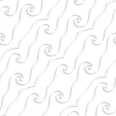Image showing White curved lines and swirls
