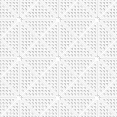 Image showing White perforated triangles tile ornament