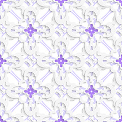 Image showing Pattern with white and purple layers